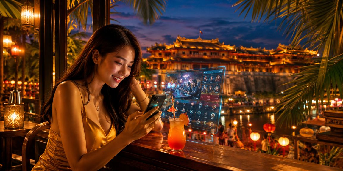 Người dùng Huế theo dõi esports và thông tin cược vào buổi tối