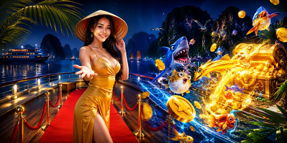 Không gian casino trực tuyến với chủ đề ưu đãi tiền thưởng cho người Việt